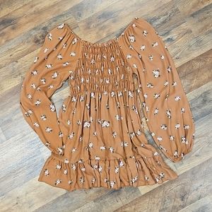 Off Shoulder Square Neck Tunic